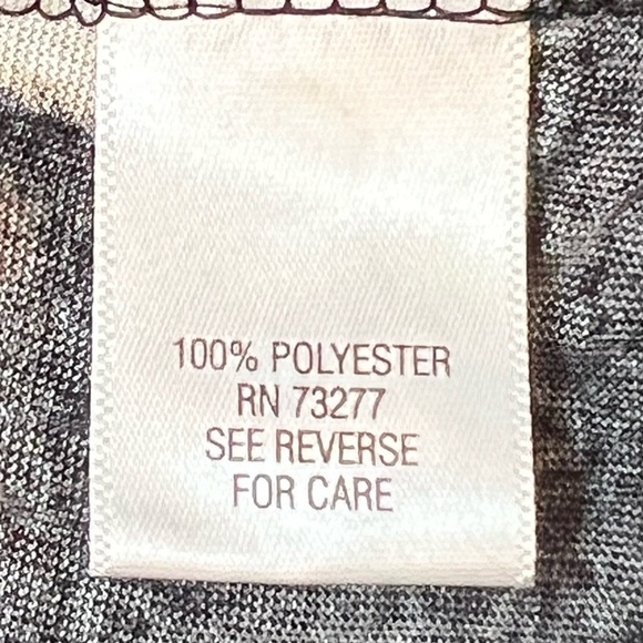 Simply Vera Vera‎ Wang Womens Multicolor SS Crinkle Tunic Top Blouse Sz L EUC - Picture 7 of 8